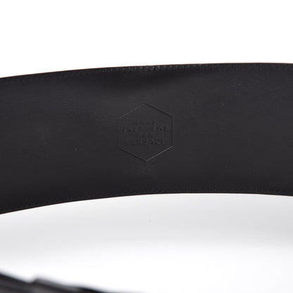 Versace Calfskin Medusa Hass Brothers Waist Belt 90 36 Black 4 of 5