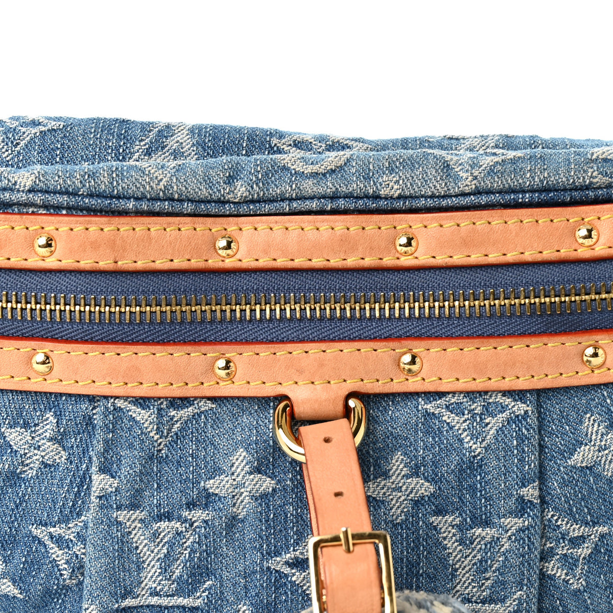 Louis Vuitton Monogram Denim High Rise Bumbag Blue 7 of 9