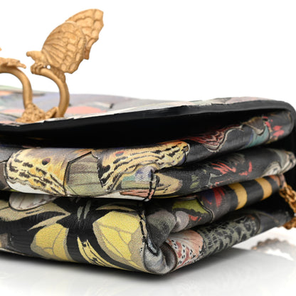 Valentino Garavani Canvas Vitello Camubutterfly Va Va Voom Shoulder Bag Multicolor 8 of 9