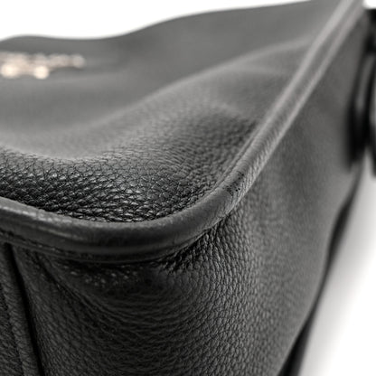 Prada Vitello Daino Soft Hobo Messenger Bag Black 11 of 11
