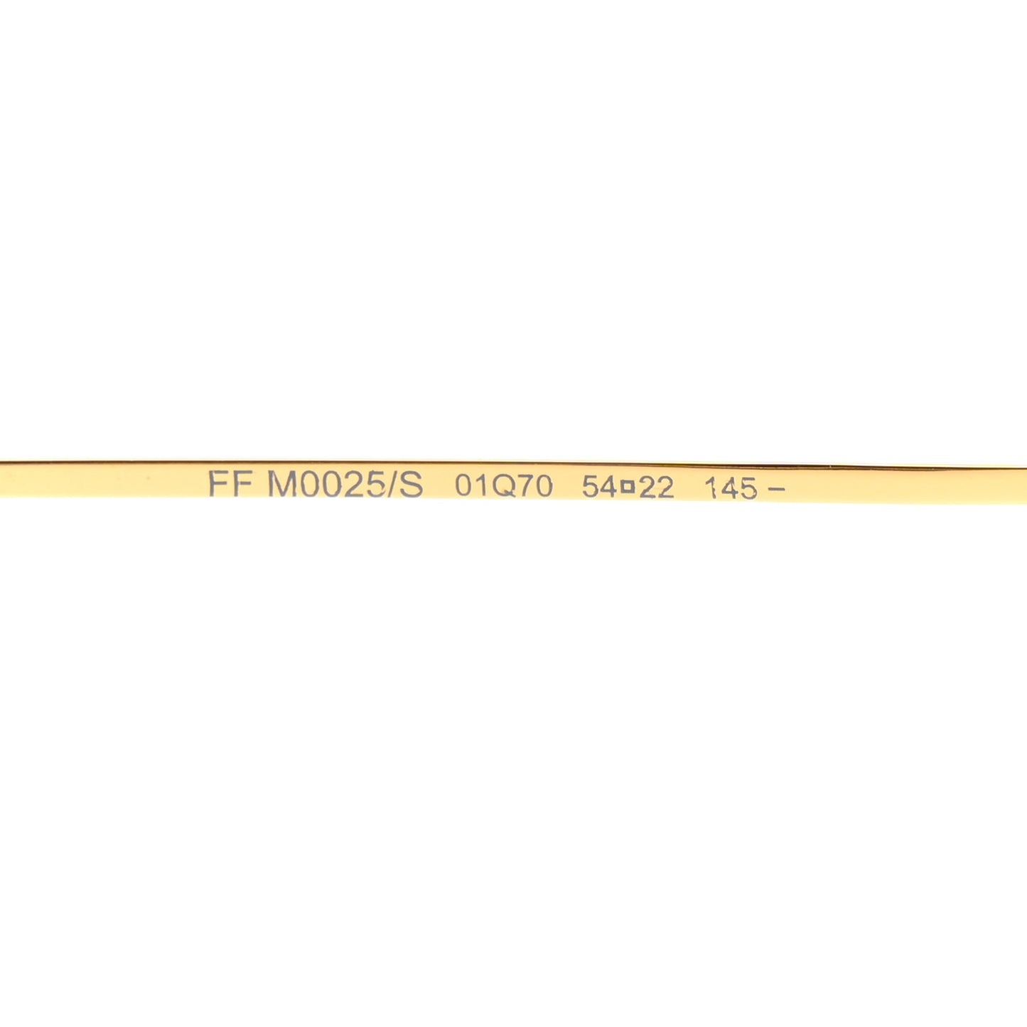 Metal Round Frame Sunglasses FF M0025/S Gold Blue