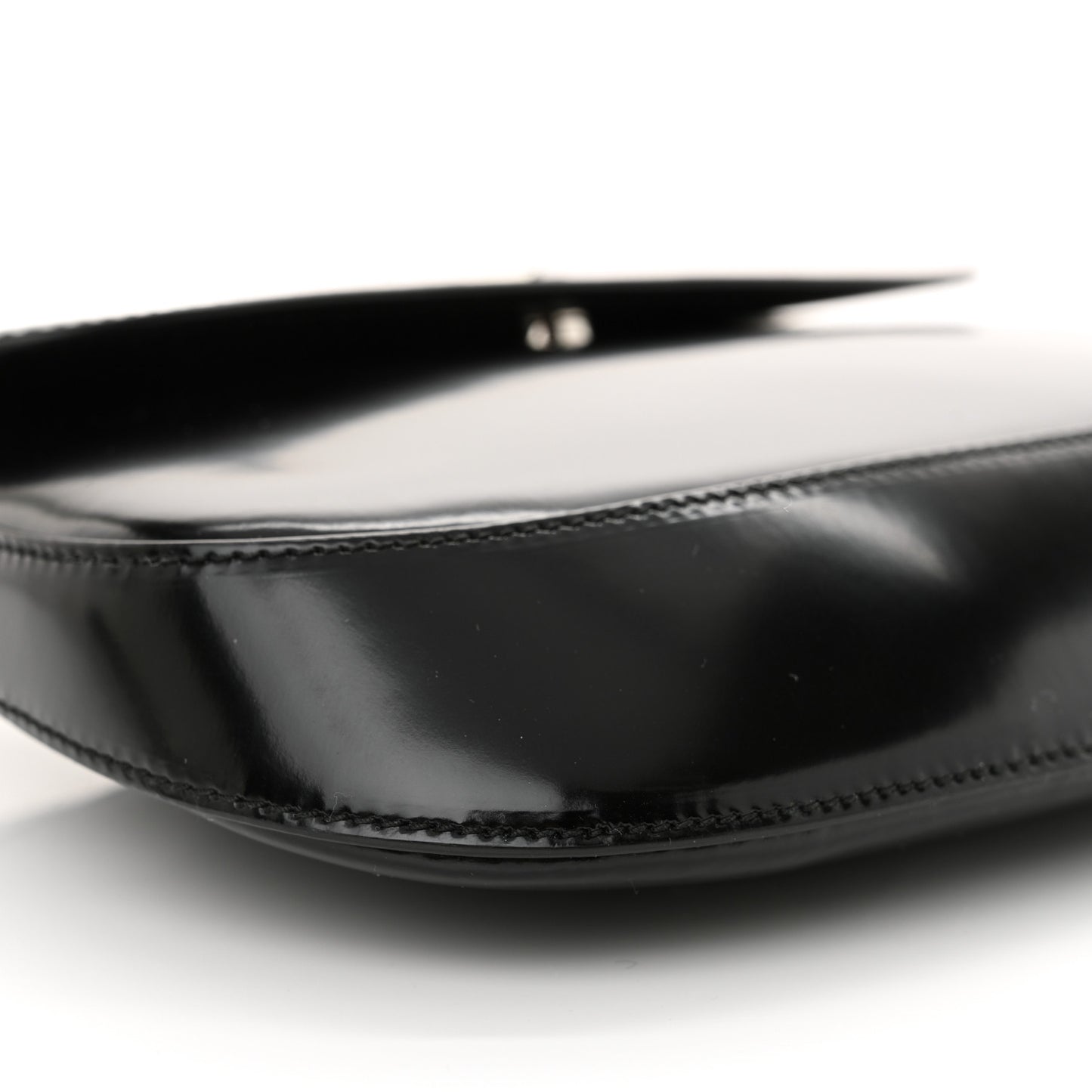Spazzolato Cleo Flap Shoulder Bag Black