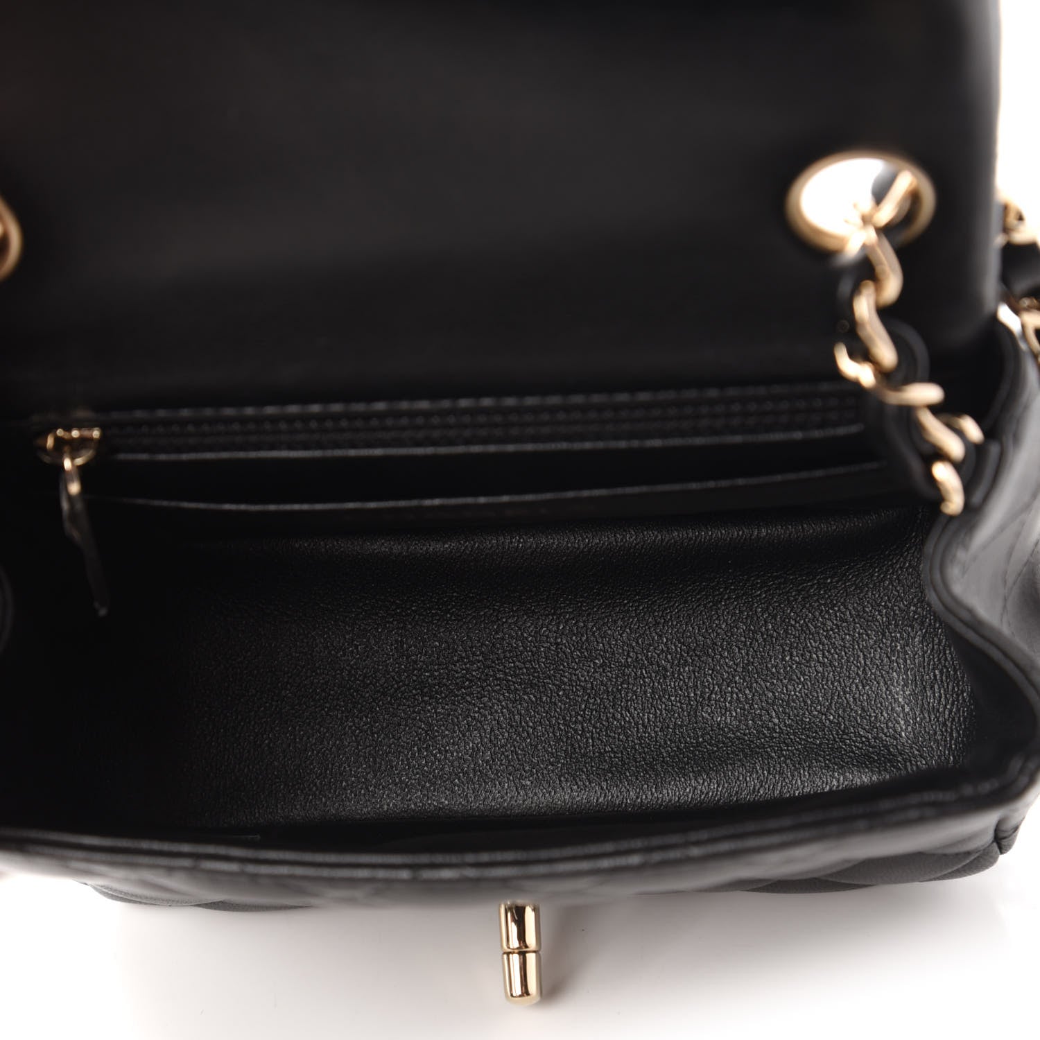 Chanel Lambskin Quilted Mini Square Flap Black 5 of 11