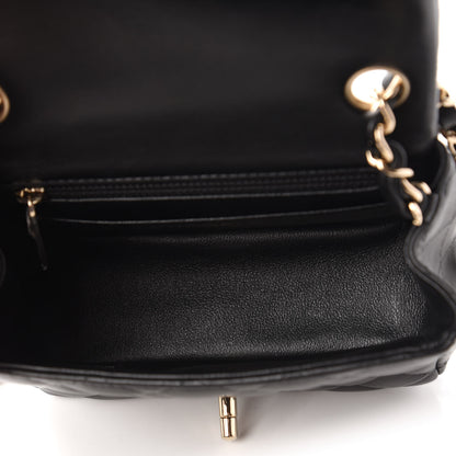 Chanel Lambskin Quilted Mini Square Flap Black 5 of 11