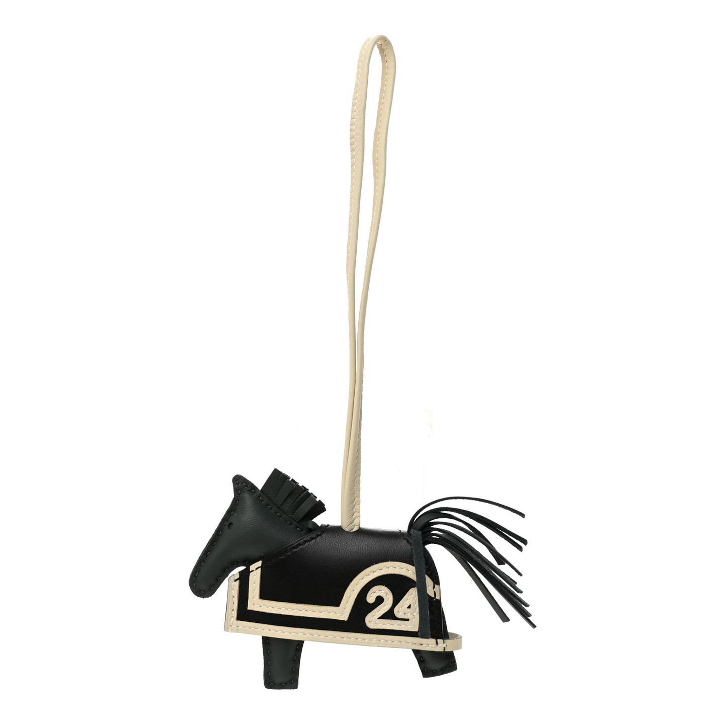 Milo Lambskin Grigri Rodeo Robeo Ceur Bag 24 Charm PM Vert Mangrove Black Craie