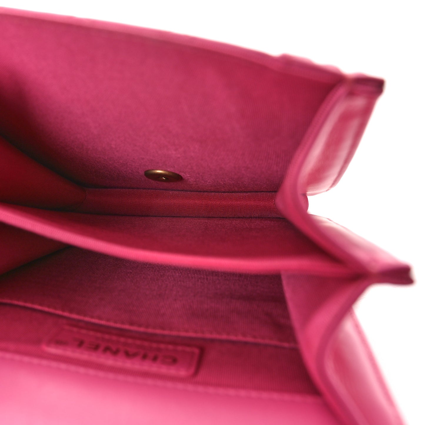 Calfskin Quilted North South Boy Flap Pink