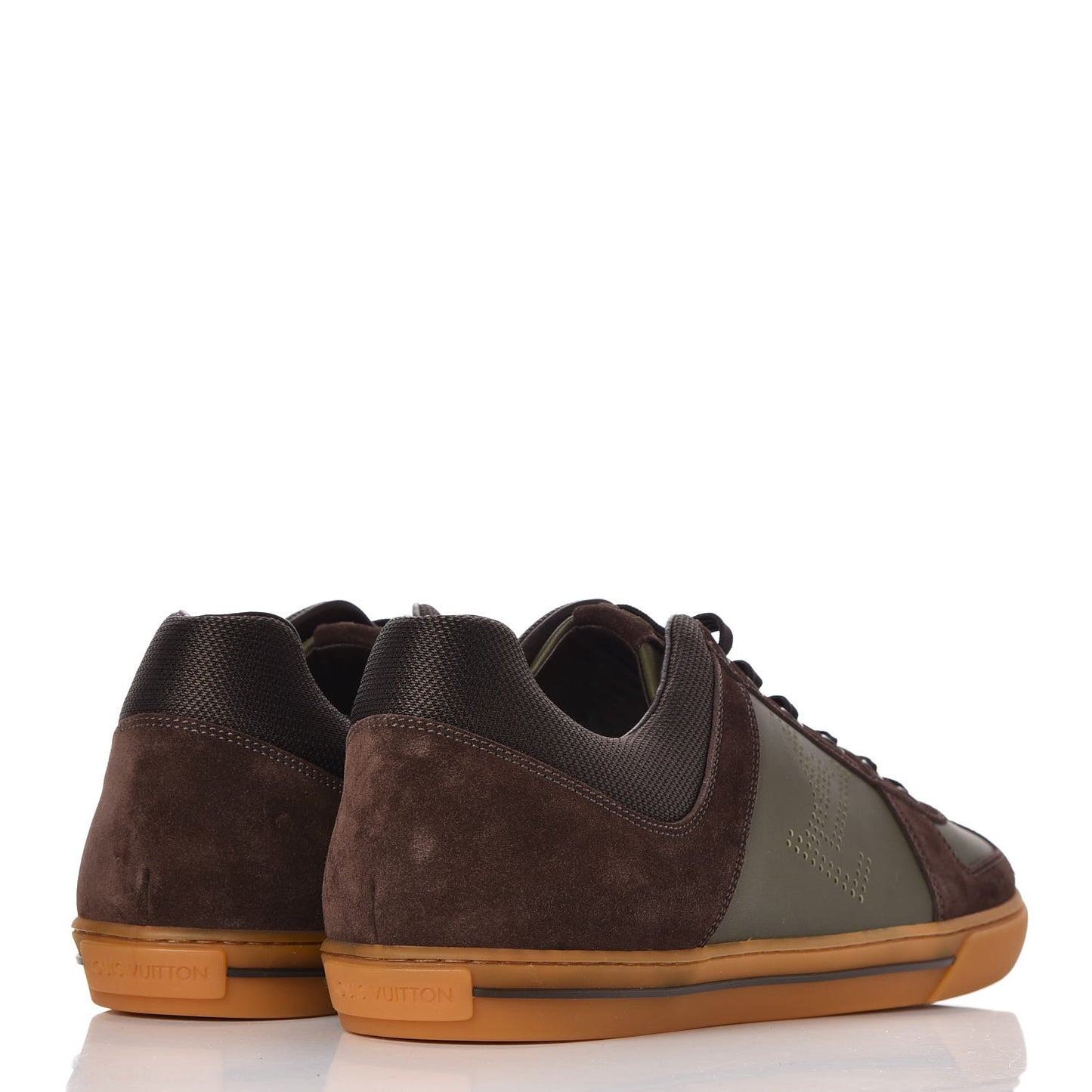 Suede Calfskin Dream On Sneakers 11 Brown Olive
