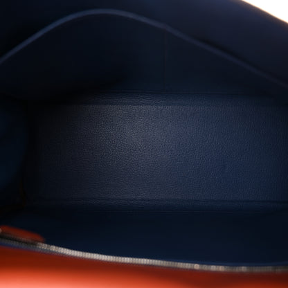 Hermes Evercolor Verso Kelly Retourne 32 Blush Deep Blue 5 of 11