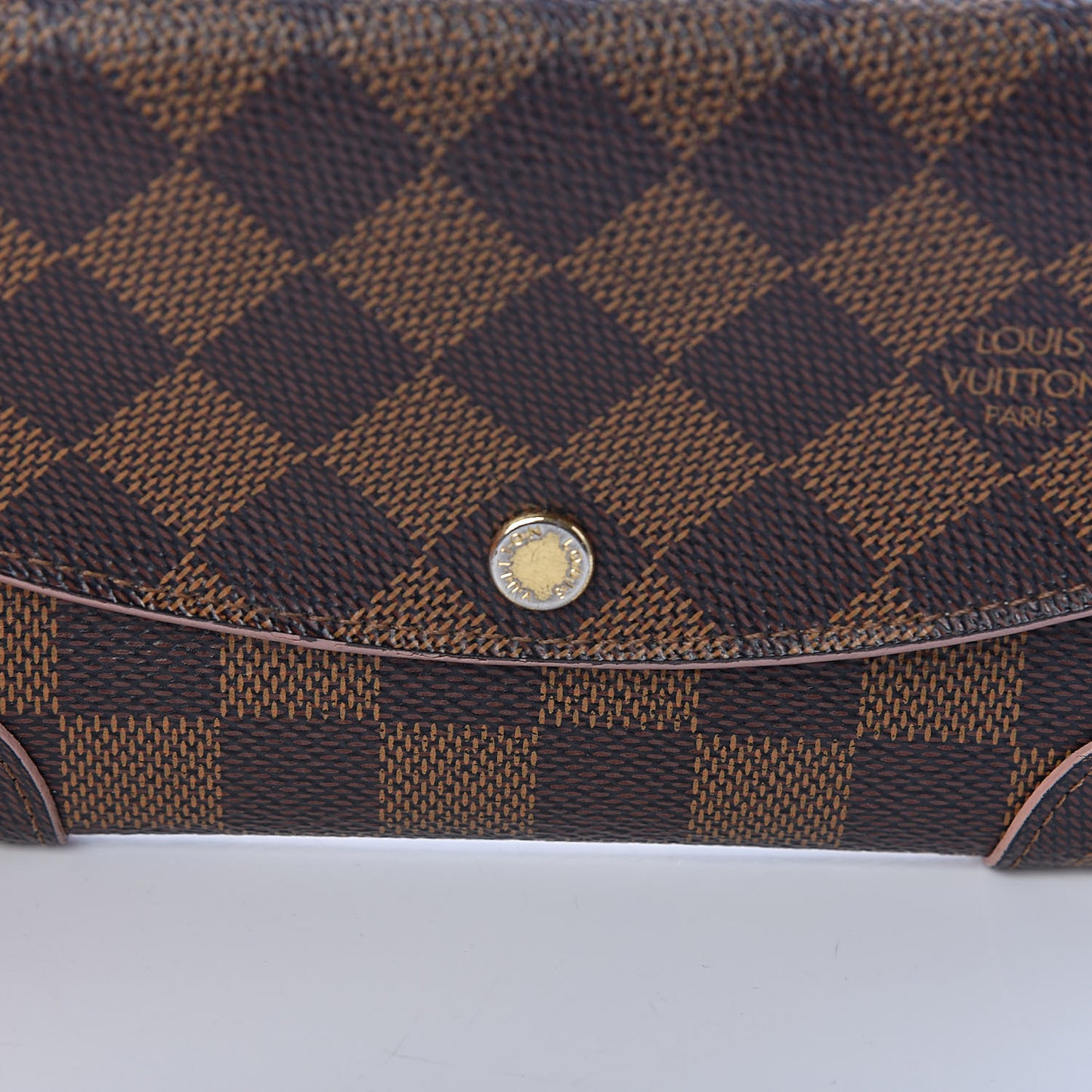 Damier Ebene Caissa Wallet Rose Ballerine