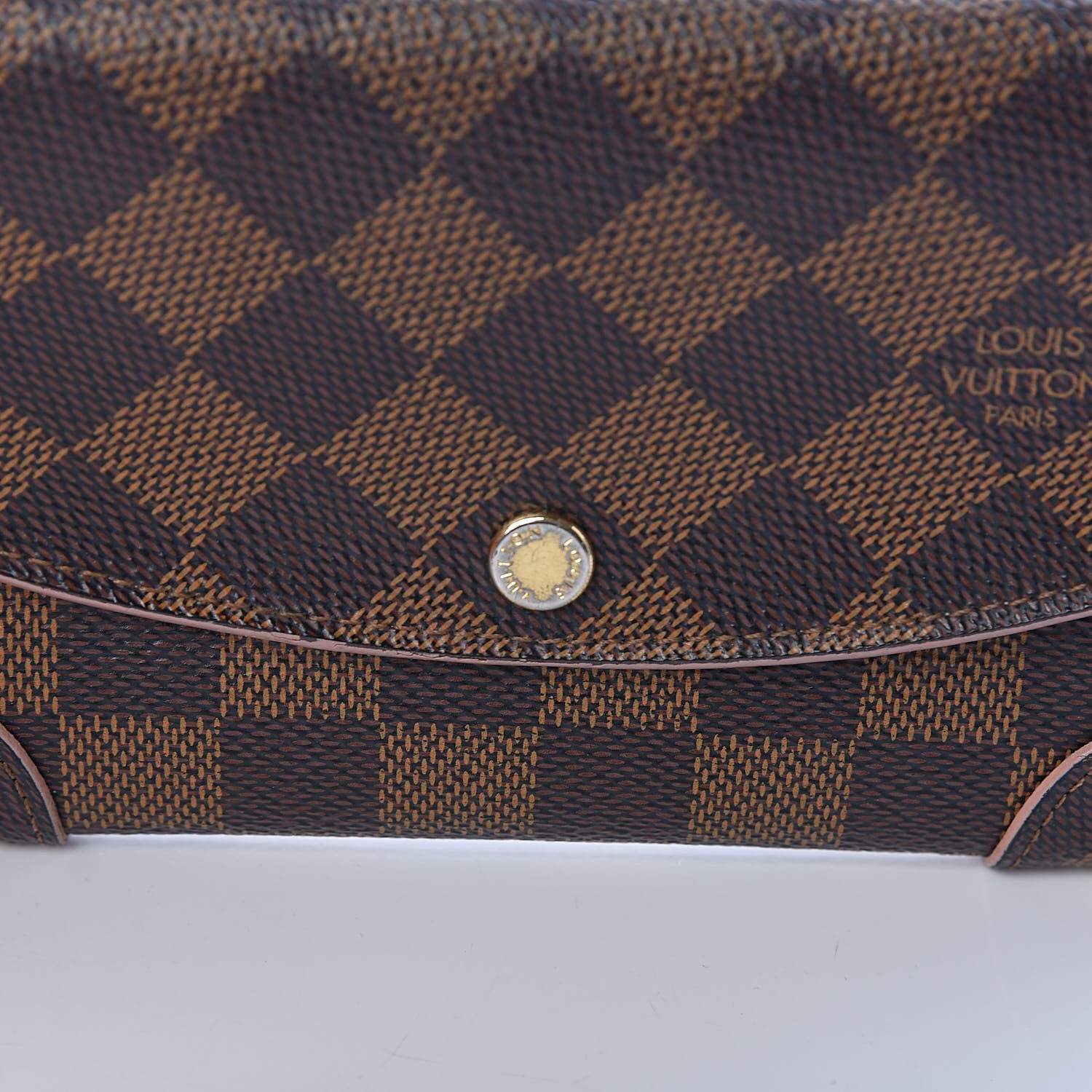 Louis Vuitton Damier Ebene Caissa Wallet Rose Ballerine 11 of 16