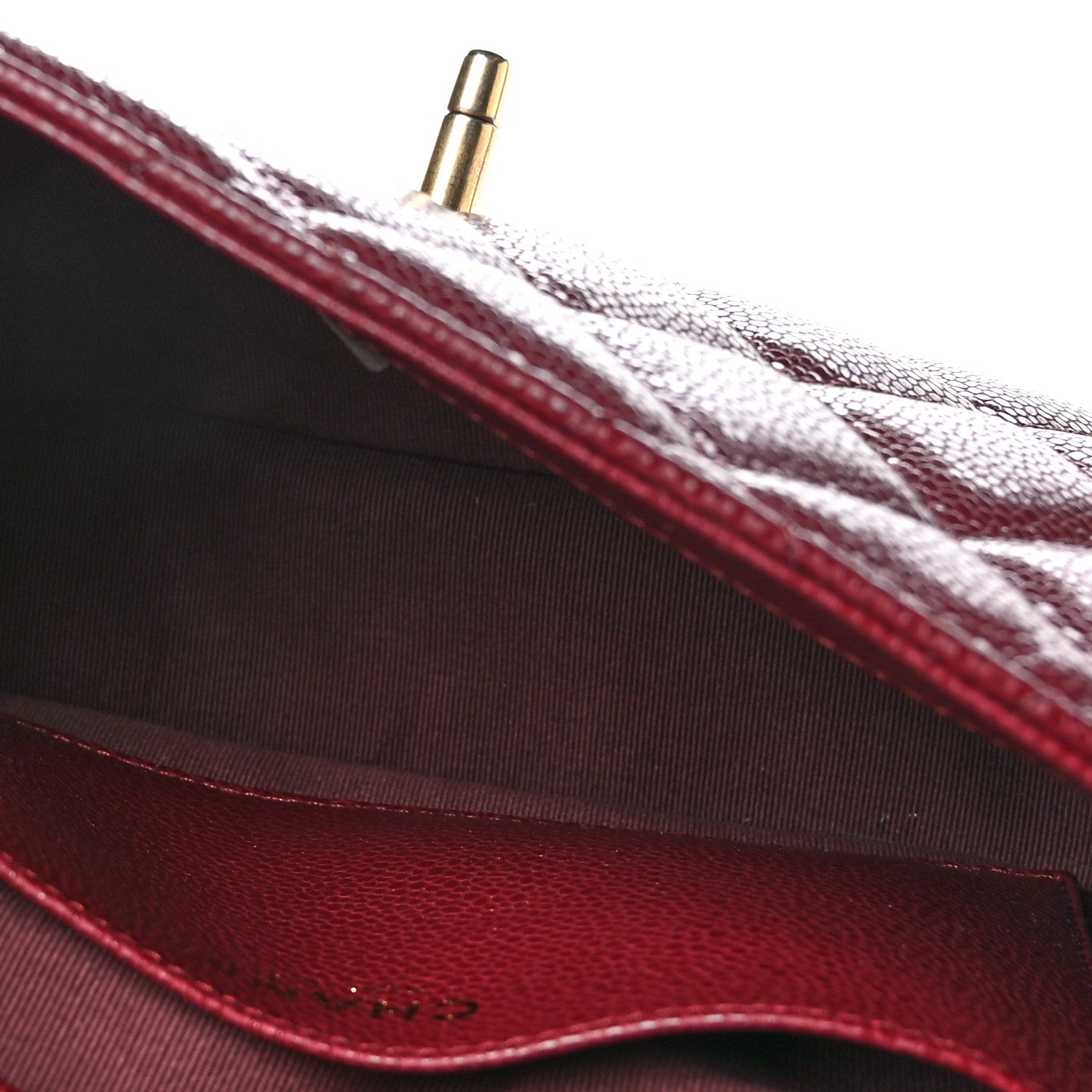 Chanel Caviar Quilted Small Messenger Flap Burgundy 5 of 9