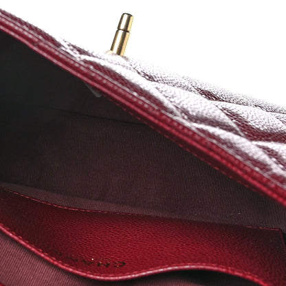 Chanel Caviar Quilted Small Messenger Flap Burgundy 5 of 9