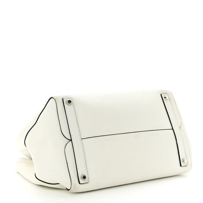 Christian Dior Supple Grained Calfskin Open Bar Tote White 4 of 10