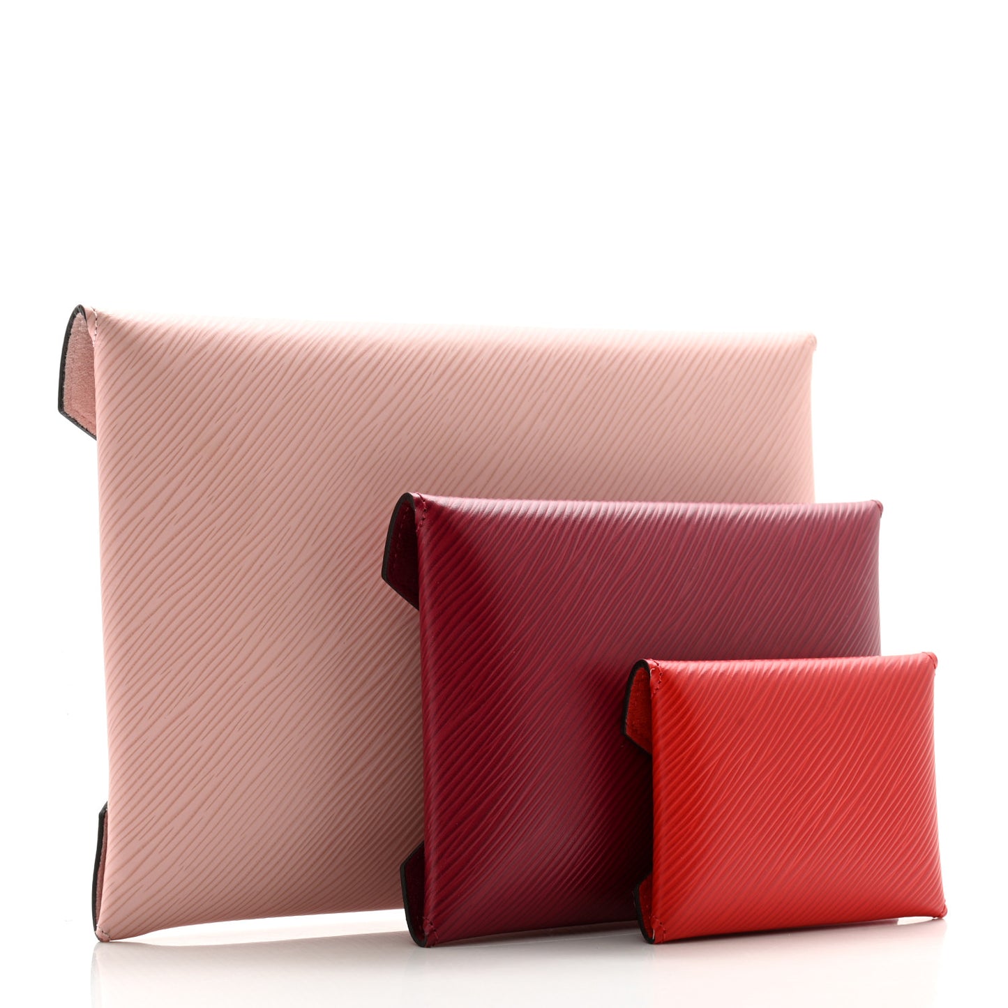Epi Kirigami Pochette Set Rose Ballerine Fuchsia Coquelicot