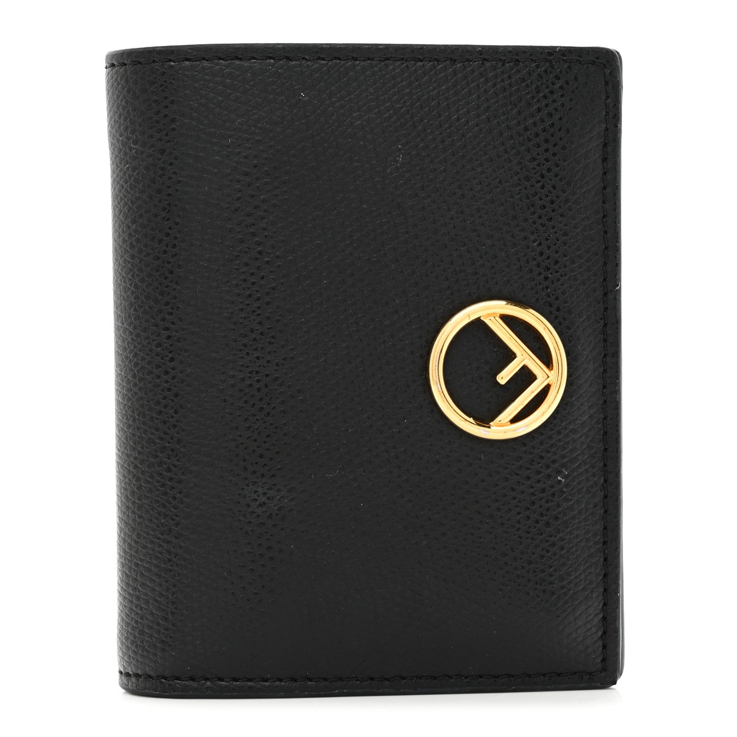 Fendi Vitello Cruise F is Fendi Compact Bi-Fold Wallet Black 1 of 8