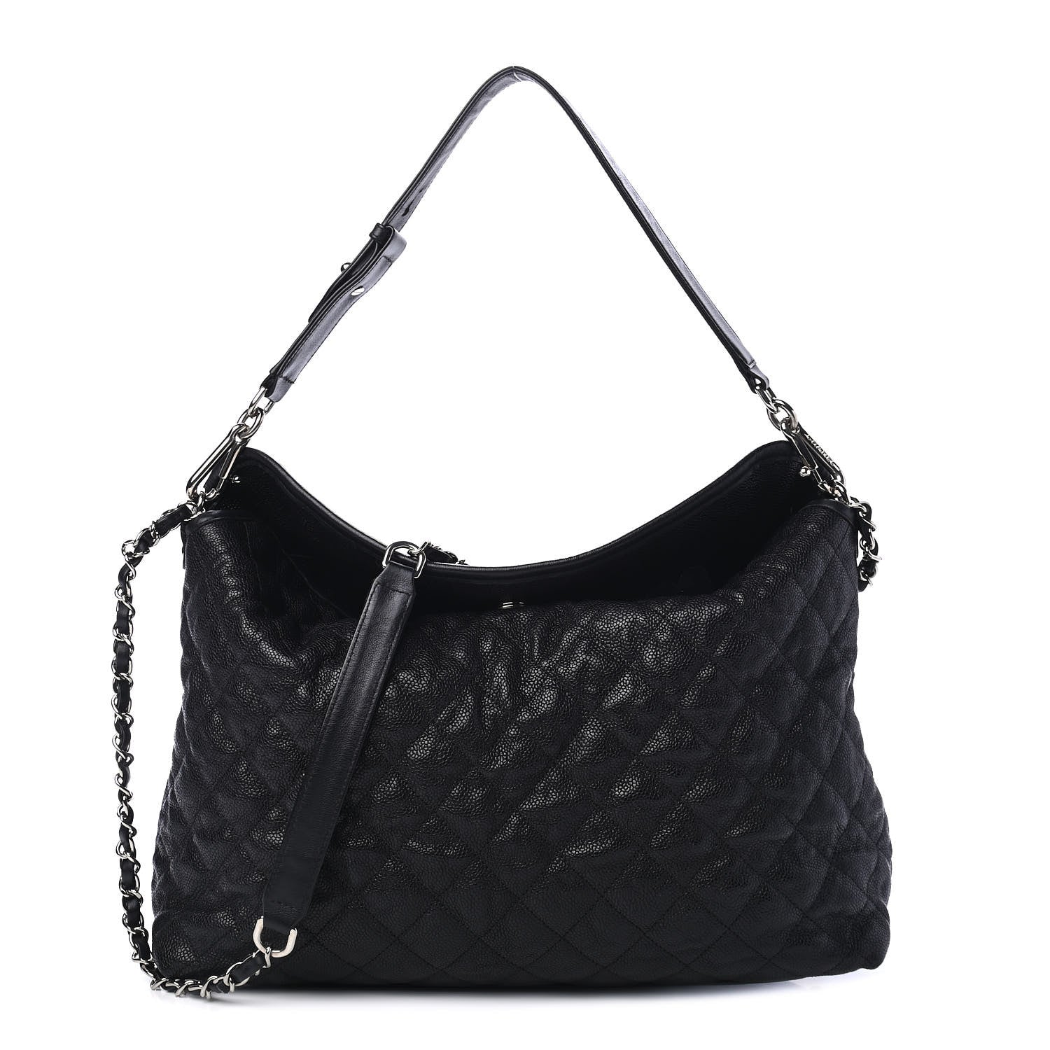 Chanel Caviar Quilted French Riviera Hobo Black 1 of 5