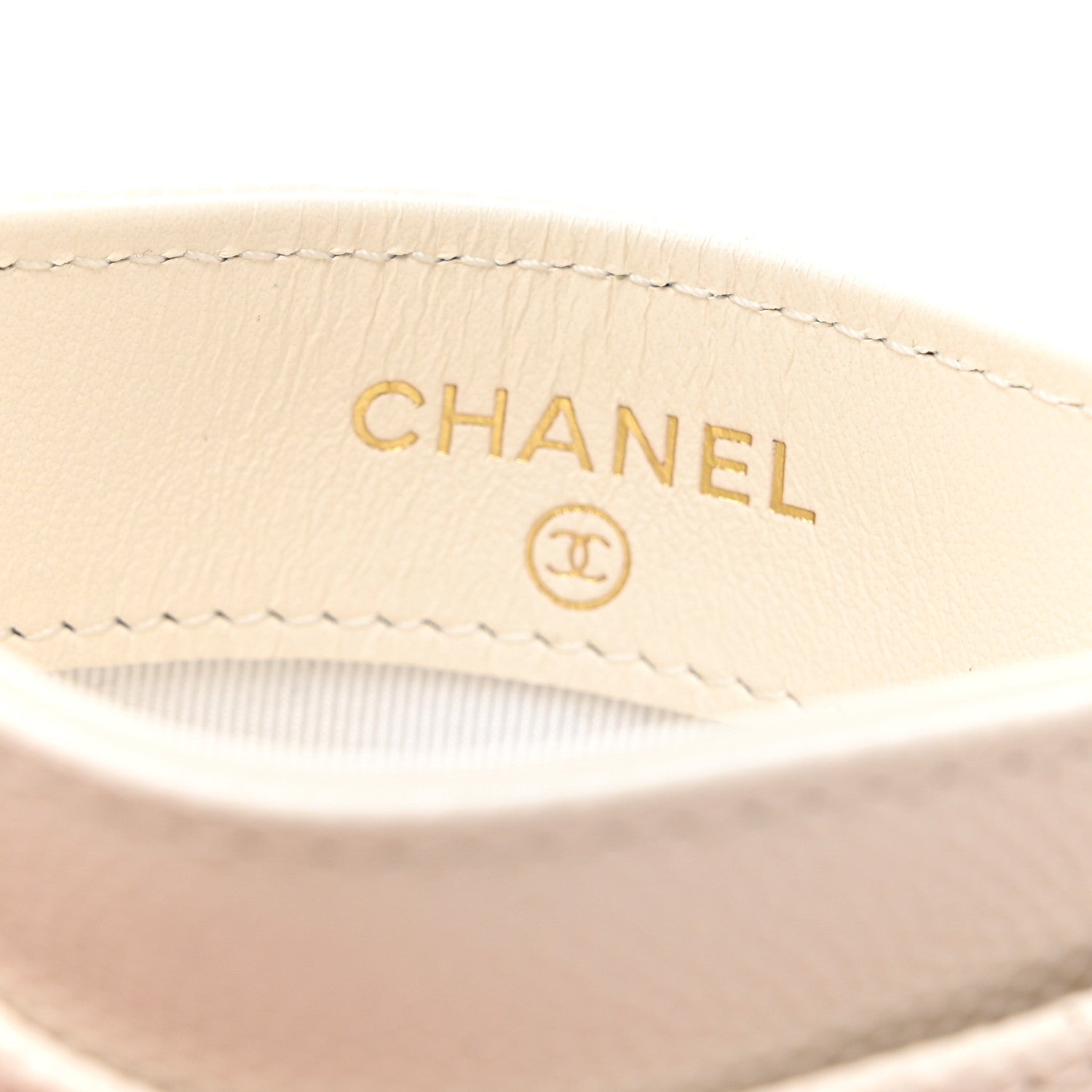 Chanel Caviar Quilted Card Holder White 6 of 8