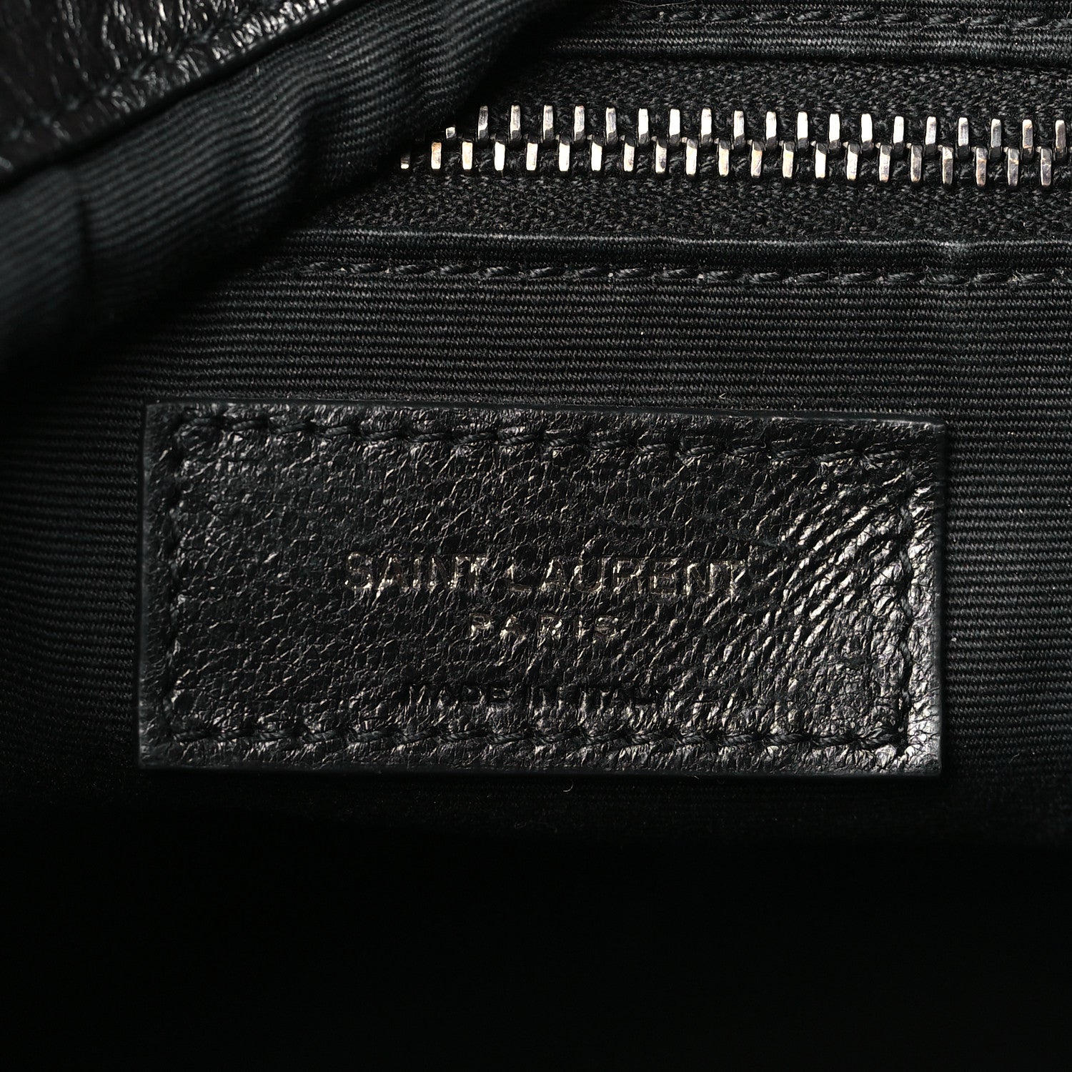 Saint Laurent Crinkled Calfskin Matelasse Monogram Medium Niki Shopper Tote Black 6 of 10