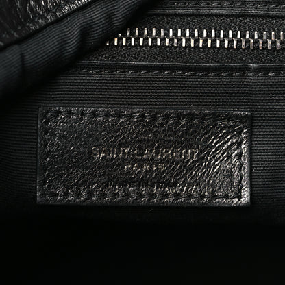 Saint Laurent Crinkled Calfskin Matelasse Monogram Medium Niki Shopper Tote Black 6 of 10