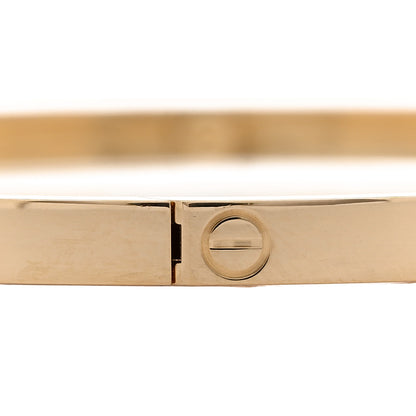 Cartier 18K Yellow Gold Small LOVE Bracelet 19 4 of 9