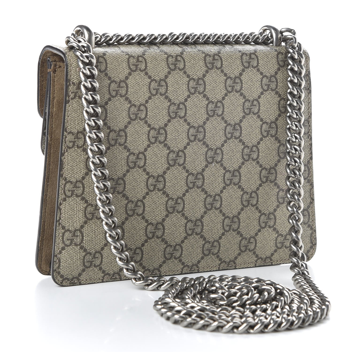Gucci GG Supreme Monogram Mini Dionysus Shoulder Bag Taupe 3 of 10
