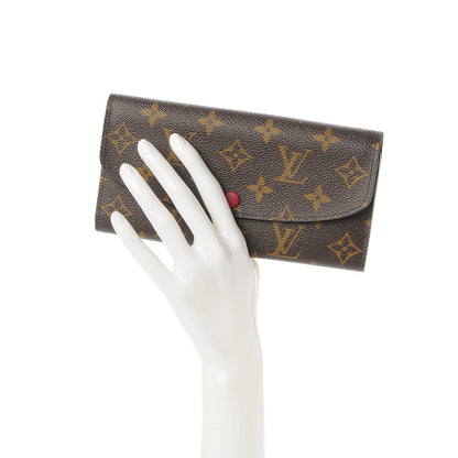 Louis Vuitton Monogram Emilie Wallet Fuchsia 2 of 9