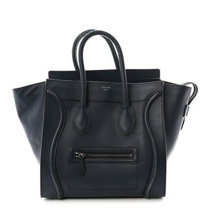 Celine Drummed Calfskin Mini Luggage Orage 1 of 9