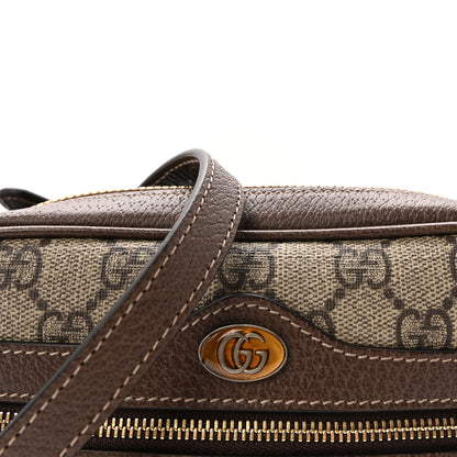 Gucci GG Supreme Monogram Web Mini Ophidia Shoulder Bag Brown 8 of 11