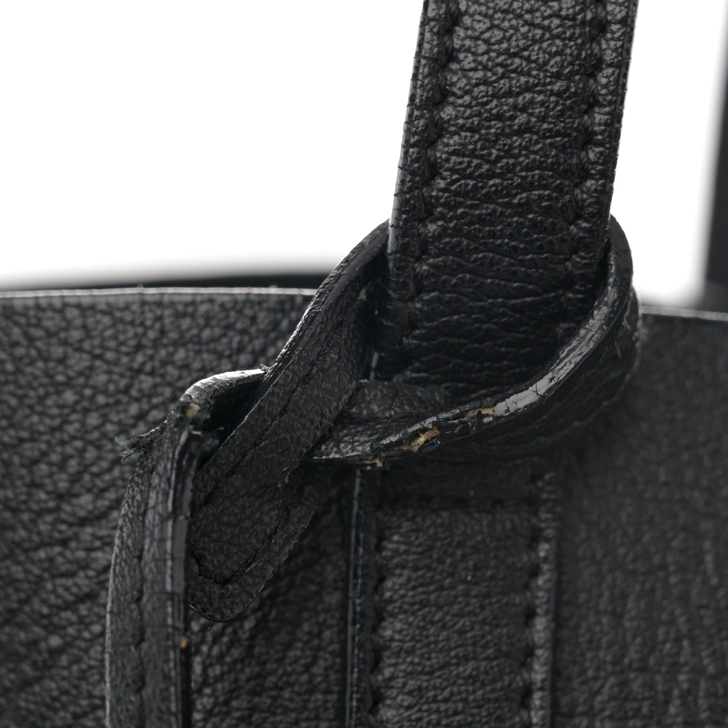 Saint Laurent Calfskin Large Shopping Tote Black 12 of 13