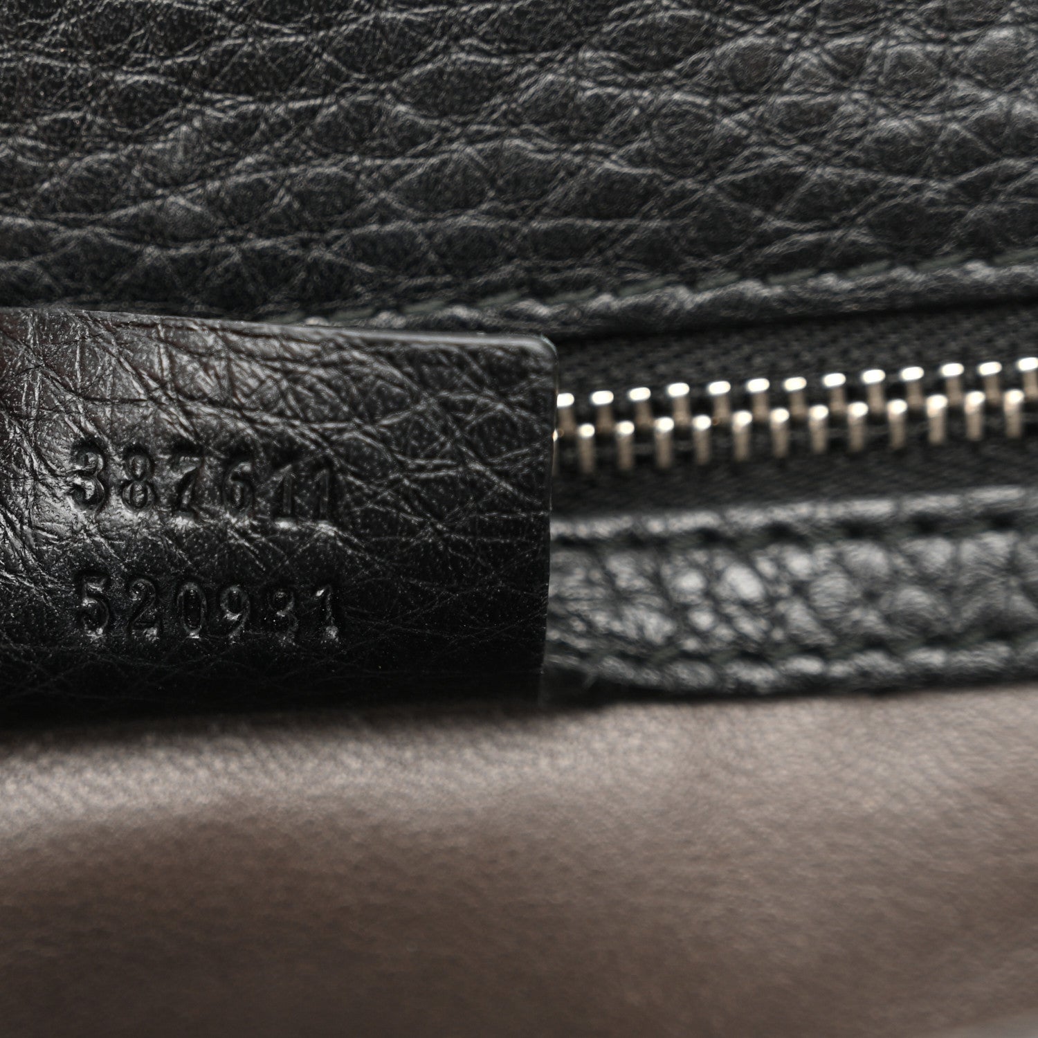 Gucci Calfskin Studded Medium Miss Bamboo Shoulder Bag Black 7 of 13