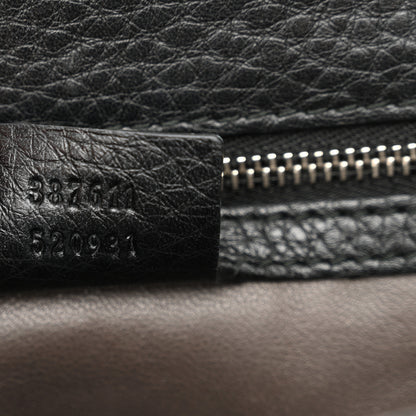 Gucci Calfskin Studded Medium Miss Bamboo Shoulder Bag Black 7 of 13