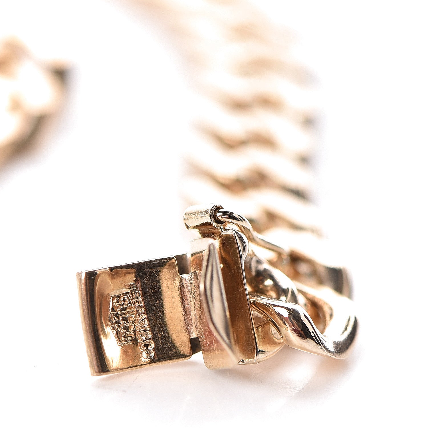 Tiffany 14K Yellow Gold Curb Link Chain Necklace 5 of 5