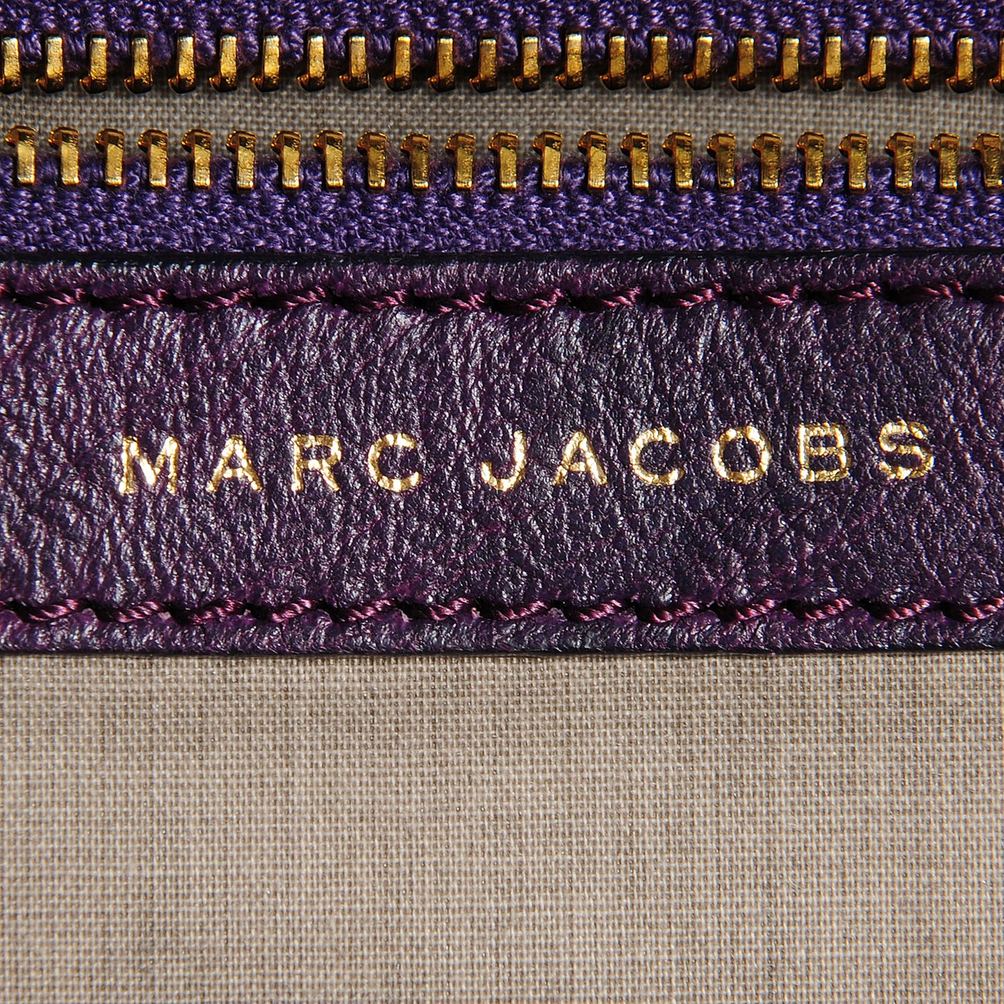 Quilted Leather Stam Purple