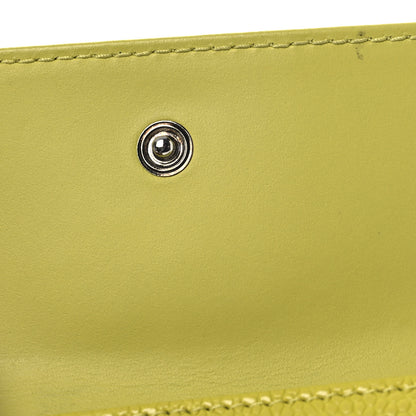 Chanel Caviar Timeless CC Compact French Wallet Yellow 12 of 15