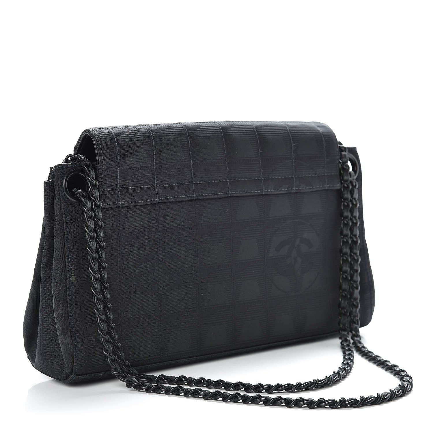 Chanel Nylon Medium Travel Accordion Flap Black 3 of 18