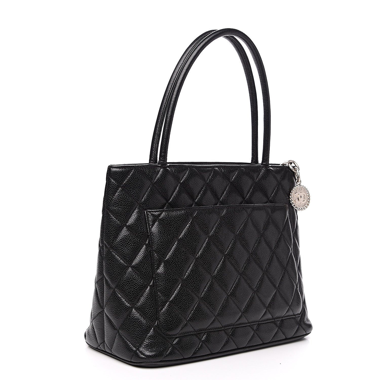 Chanel Caviar Quilted Medallion Tote Black 2 of 12