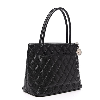 Chanel Caviar Quilted Medallion Tote Black 2 of 12