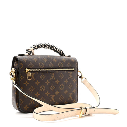Louis Vuitton Monogram Braided Pochette Metis Creme Beige 3 of 9