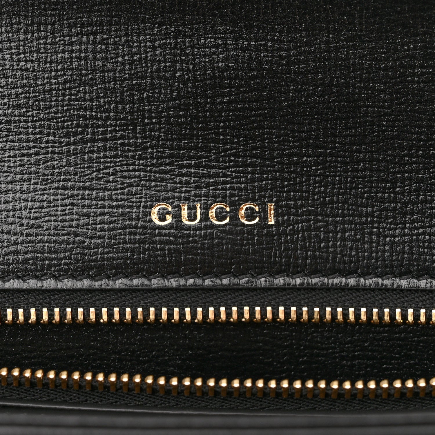 Gucci Textured Calfskin Medium Sylvie 1969 Top Handle Bag Black 6 of 11