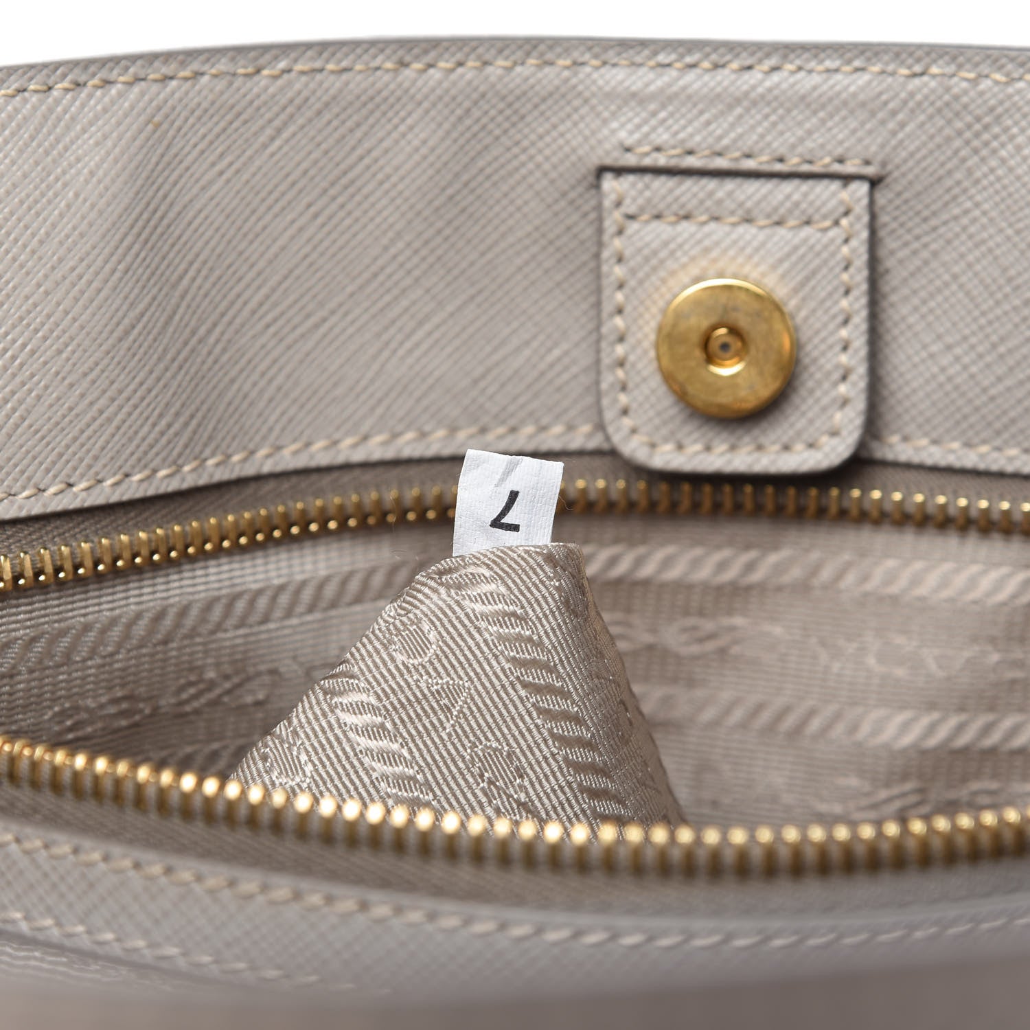 Prada Saffiano Lux Large Tote Pomice 9 of 13