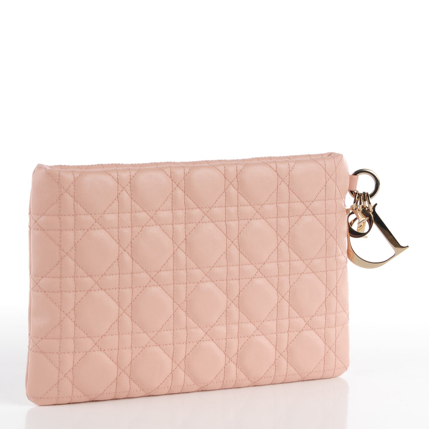 Coated Canvas Cannage Panarea Clutch Light Pink