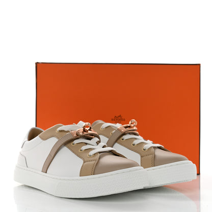 Hermes Calfskin Day Sneakers 37.5 Multicolor White 8 of 8