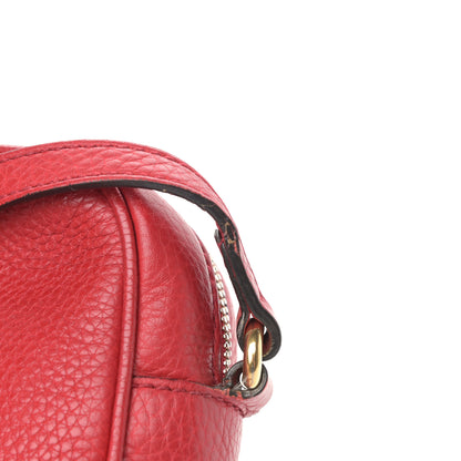 Gucci Pebbled Calfskin Small Soho Disco Bag Tabasco Red 18 of 21