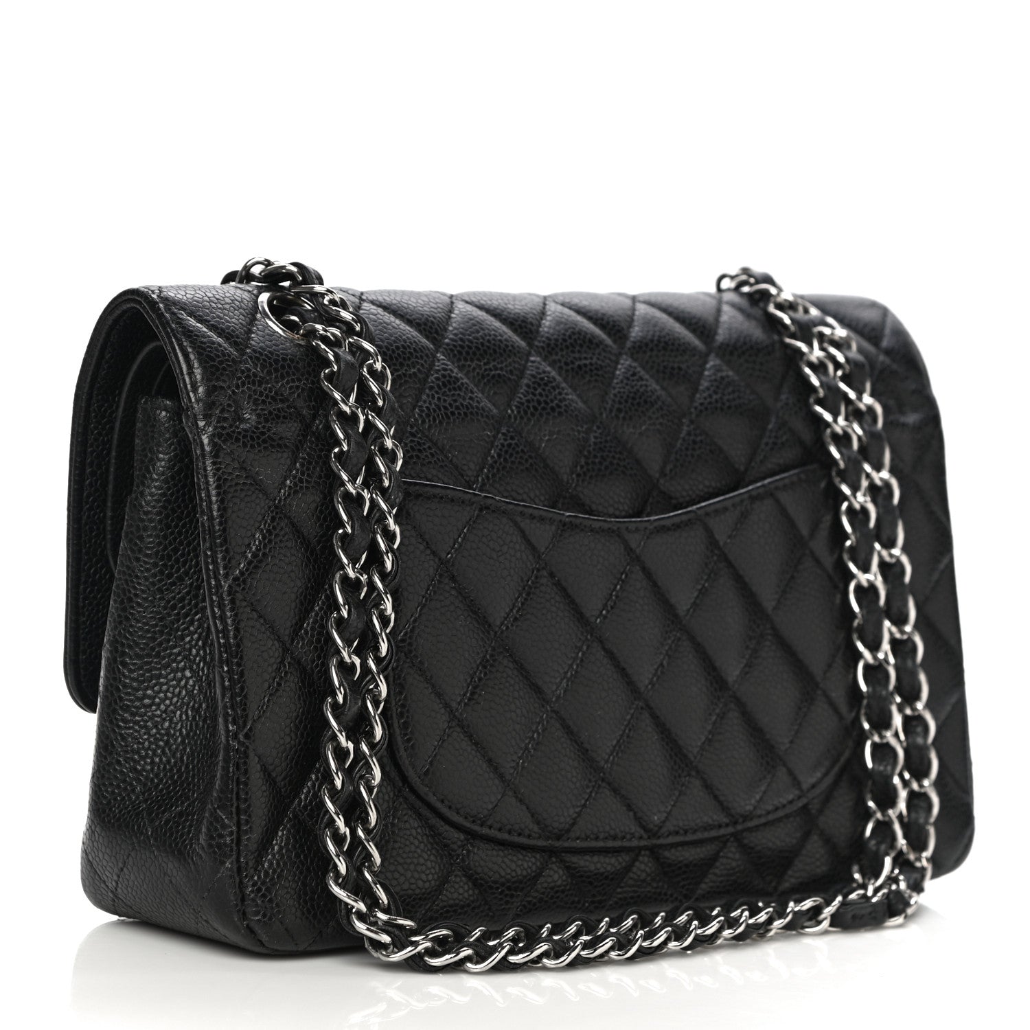 Chanel Caviar Quilted Medium Double Flap Black 2 of 21