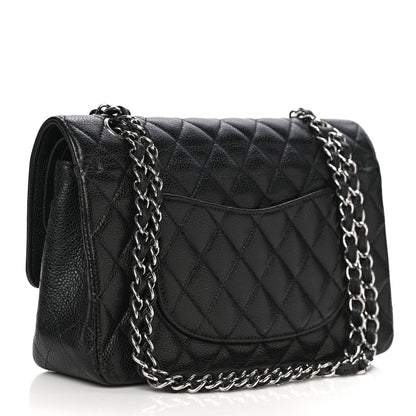 Chanel Caviar Quilted Medium Double Flap Black 2 of 21
