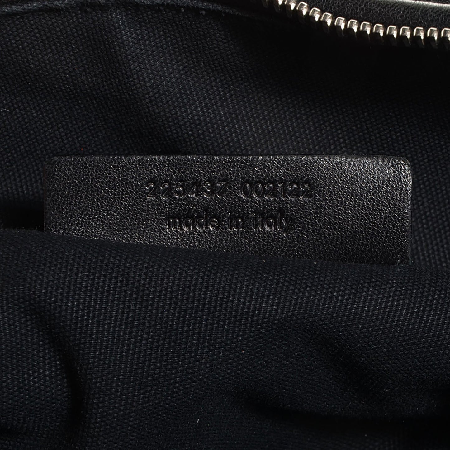 Coated Lambskin Large Easy Y Rock Bag Black
