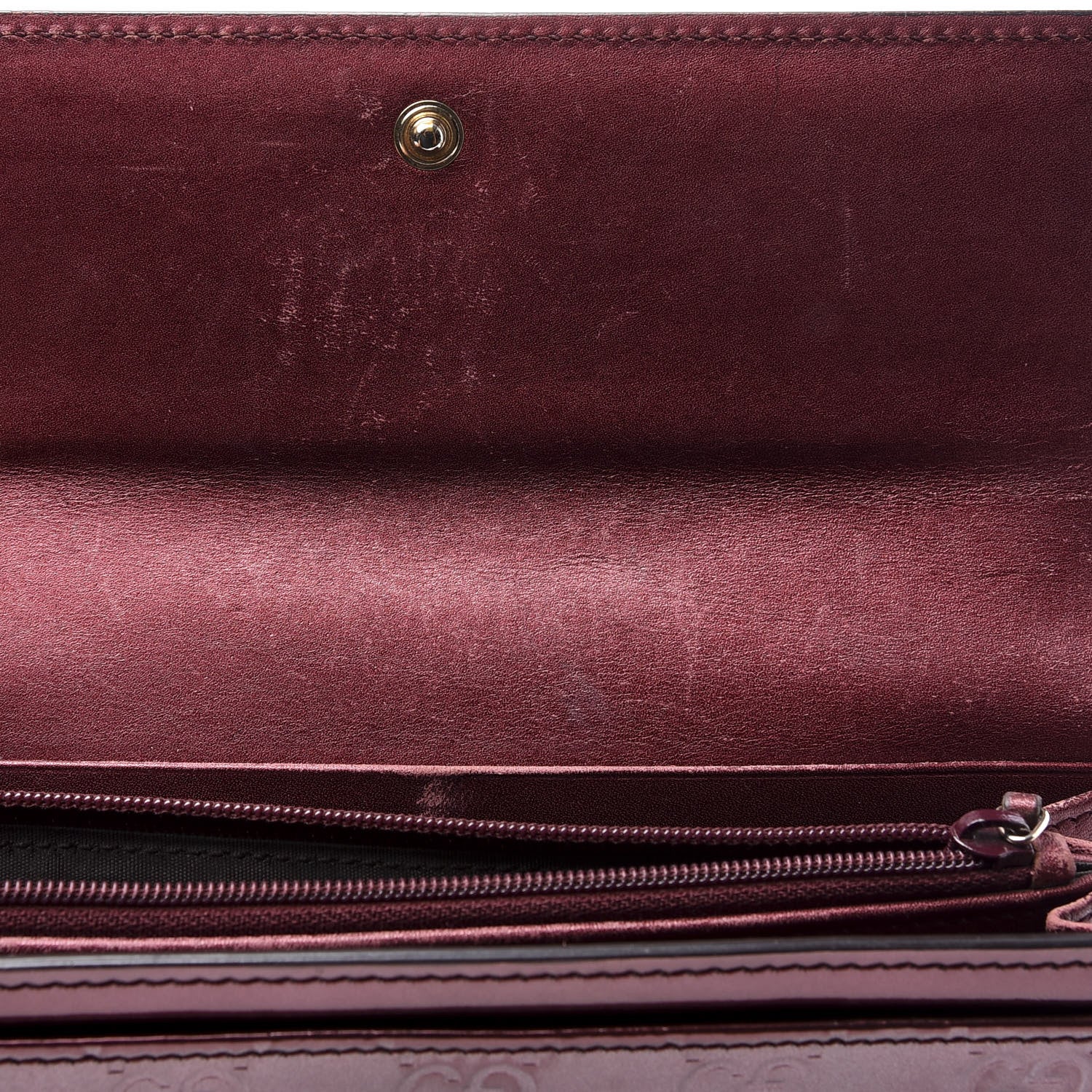 Gucci Shine Guccissima Lovely Heart Continental Wallet Scarlatto 9 of 11
