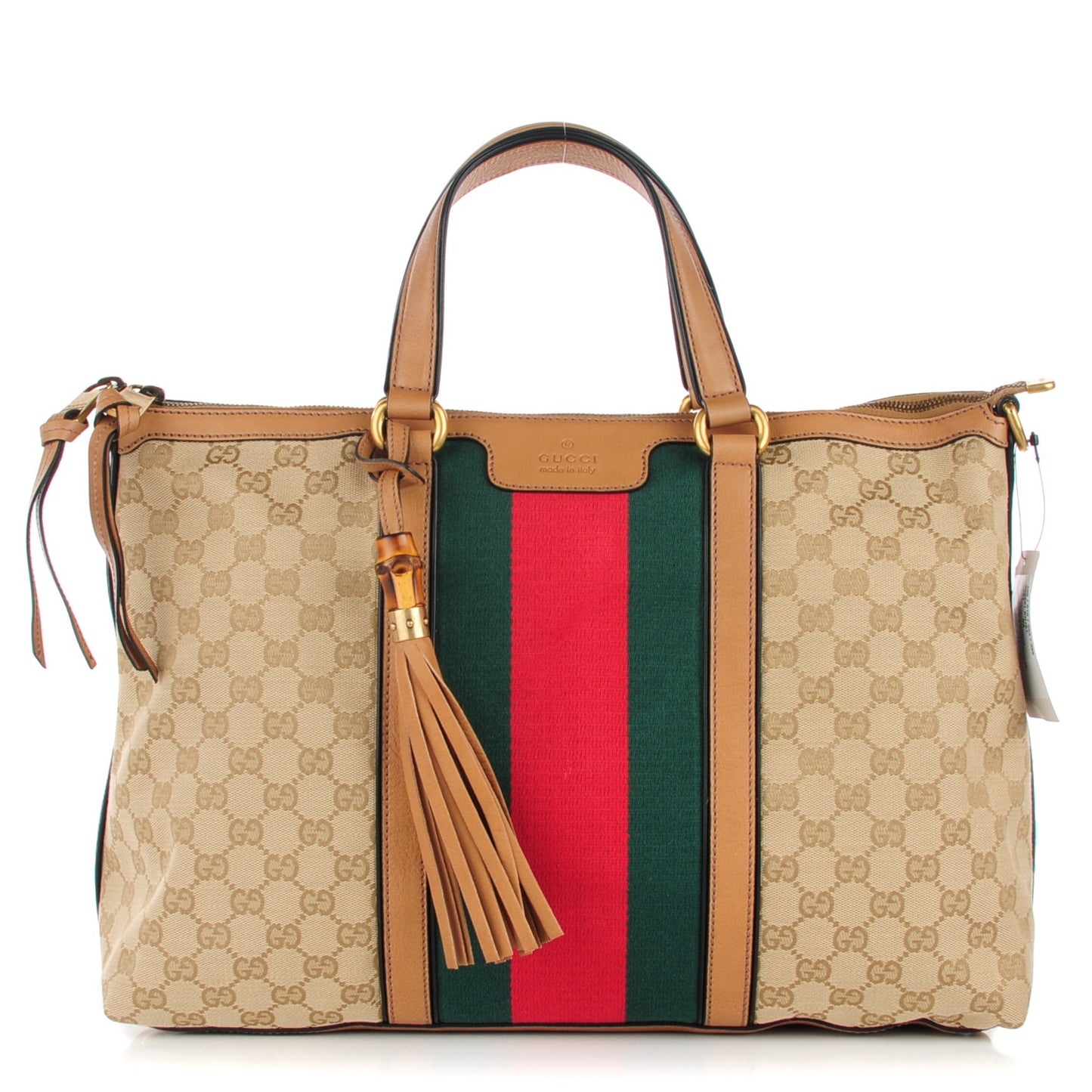 Monogram Web Medium Rania Top Handle Bag Sand