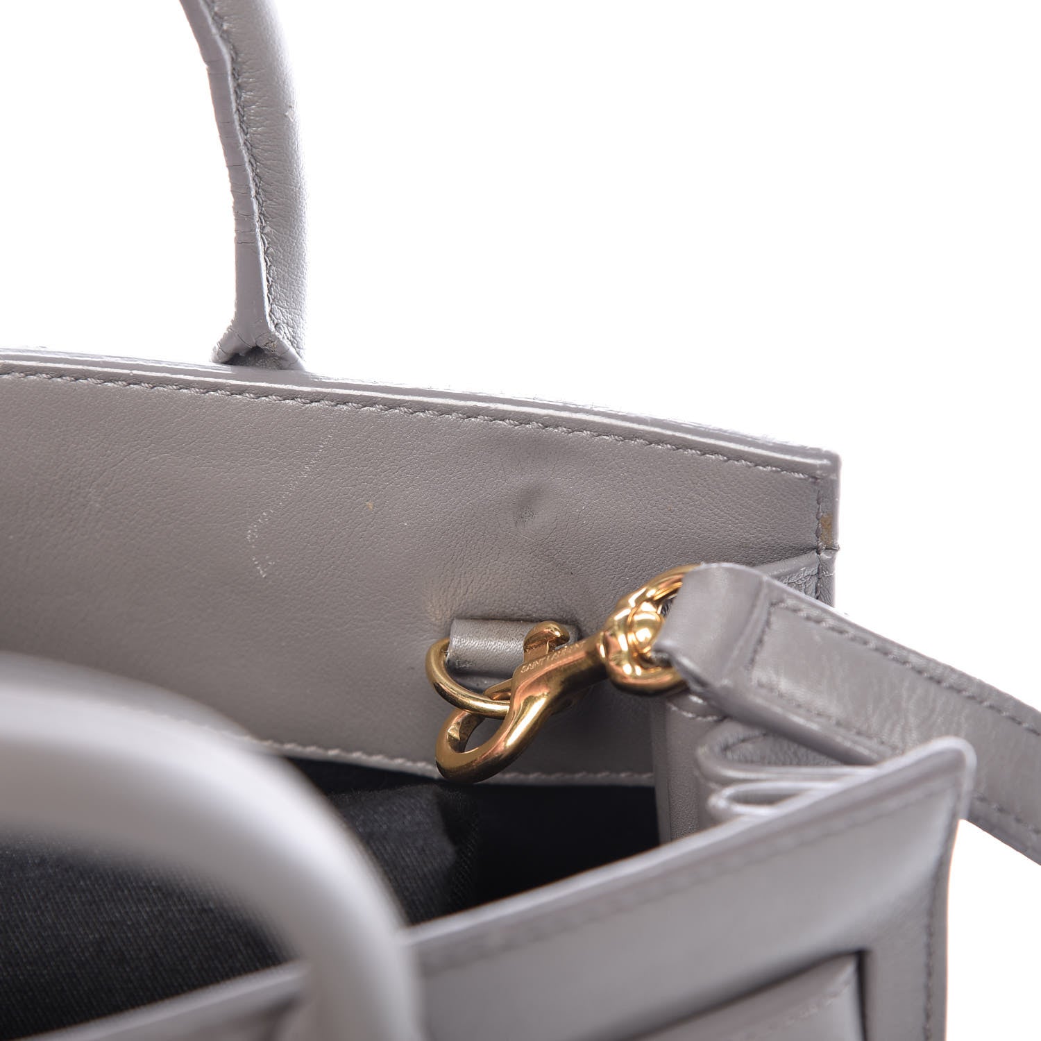 Saint Laurent Calfskin Nano Sac De Jour Fog 16 of 18