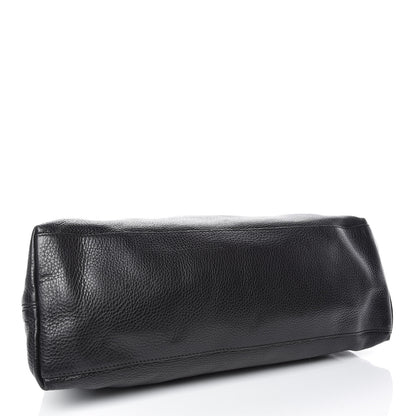 Gucci Pebbled Calfskin Large Soho Chain Shoulder Bag Black 4 of 13